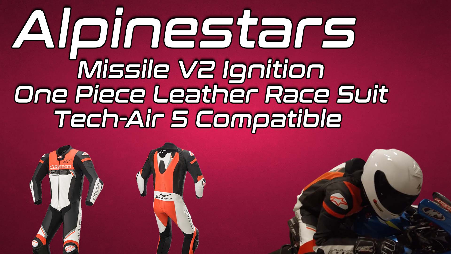 Alpinestars Missile V2 Ignition Leather Race Suit Tech-Air 5 Compatible